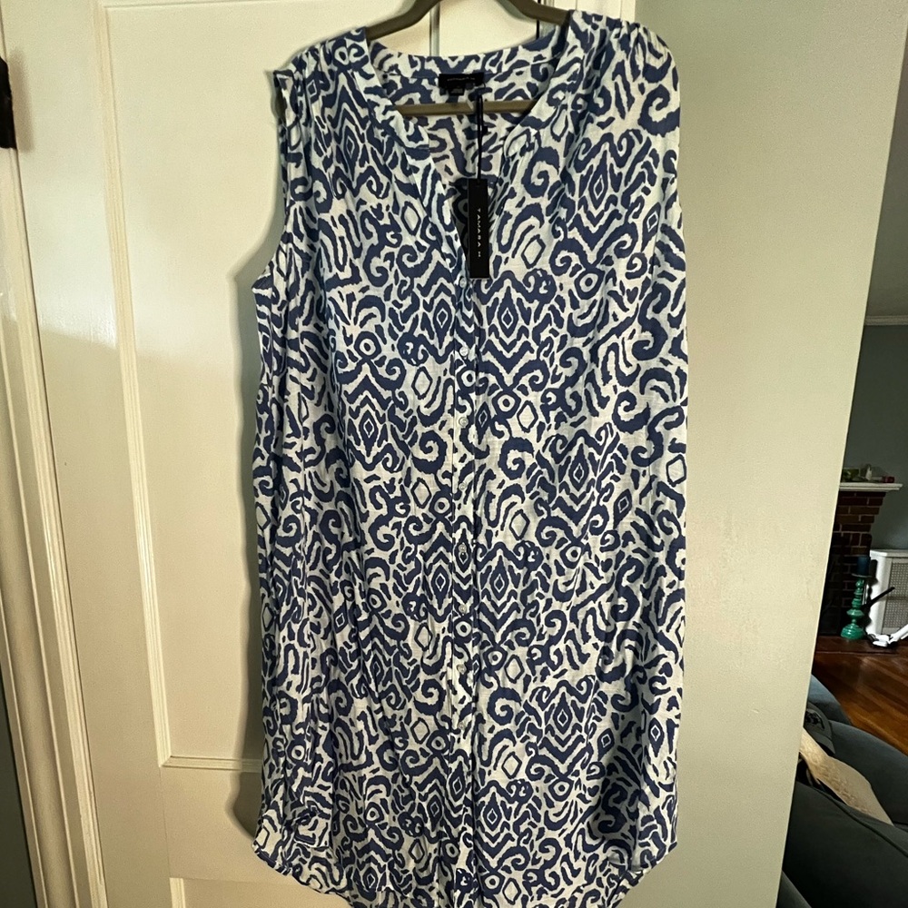 Tamara H new with tags blue and white medi dress